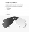GAFAS SCICON AEROWING LAMON BLANCO BRILLANTE (LENTE FOTOCROMÁTICA PLATA ESPEJO)