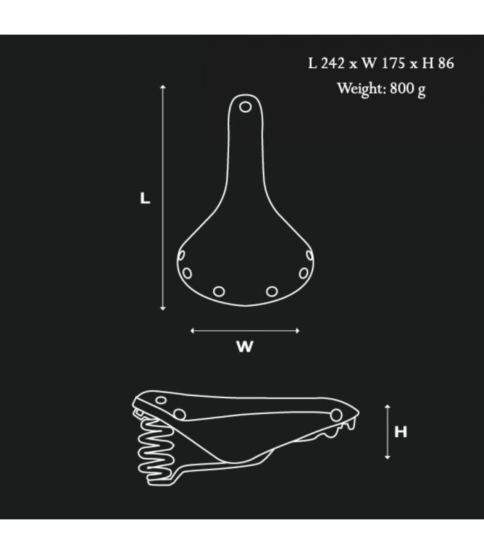 BROOKS FLYER SHORT SADDLE (HONEY)