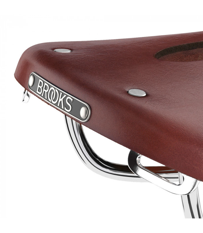 SILLÍN BROOKS B17 CARVED CORTO (MARRÓN) | TopFun.com