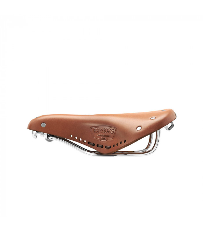 SILLÍN BROOKS B17 CARVED CORTO (HONEY) | TopFun.com