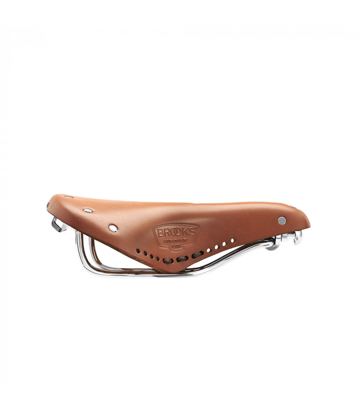 SILLÍN BROOKS B17 CARVED CORTO (HONEY) | TopFun.com