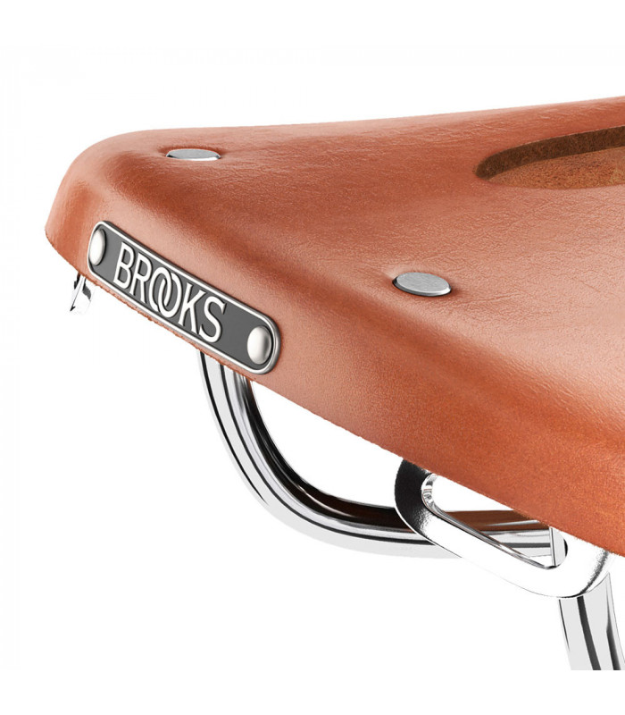 SILLÍN BROOKS B17 CARVED CORTO (HONEY) | TopFun.com