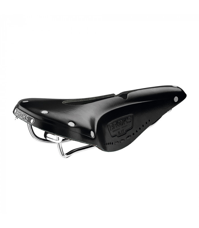 SILLÍN BROOKS B17 CARVED ESTRECHO (NEGRO)