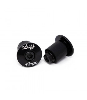 TFHPC ALUMINIUM CNC HANDLEBAR END PLUGS (BLACK)