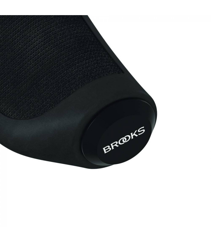 PUÑOS ERGONÓMICOS GOMA BROOKS (NEGRO/130 MM-130 MM)