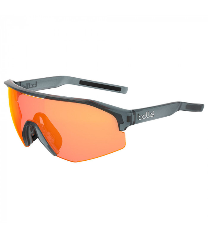 BOLLE LIGHTSHIFTER XL BLACK FROST SUNGLASSES (PHANTOM BROWN RED PHOTOCHROMIC LENS)