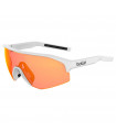 BOLLE LIGHTSHIFTER WHITE MATTE SUNGLASSES (PHANTOM BROWN RED LENS)