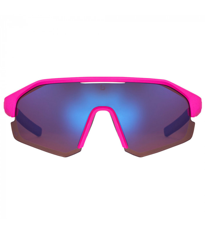 BOLLE LIGHTSHIFTER MATTE PINK SUNGLASSES (BROWN BLUE LENS)