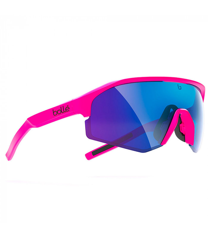 BOLLE LIGHTSHIFTER MATTE PINK SUNGLASSES (BROWN BLUE LENS)