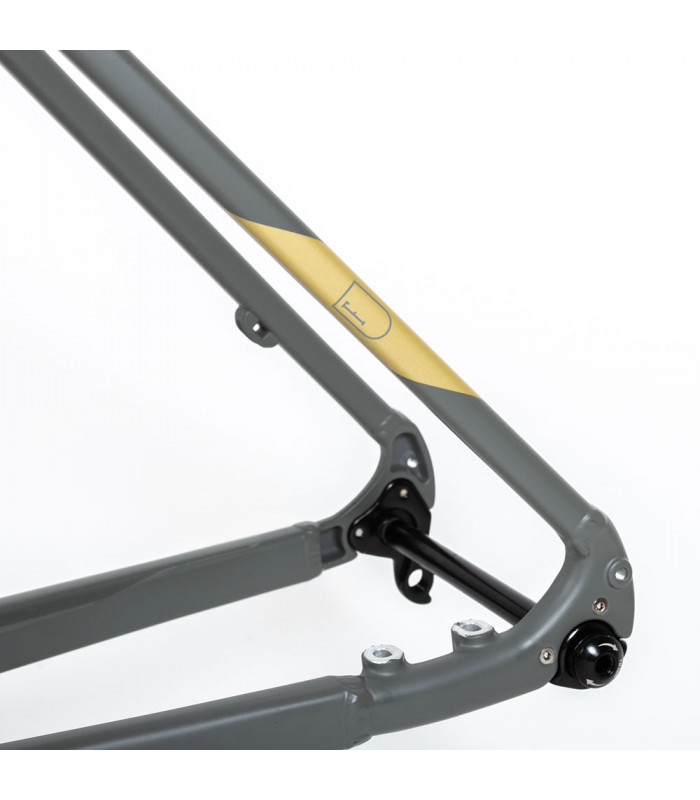 CUADRO FINNA LANDSCAPE ALU + HORQUILLA CARBONO (COOL GREY/GOLD)