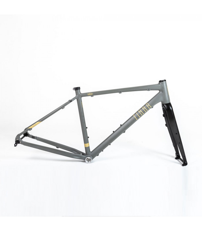 FINNA LANDSCAPE ALU FRAME + CARBON FORK (COOL GREY/GOLD)
