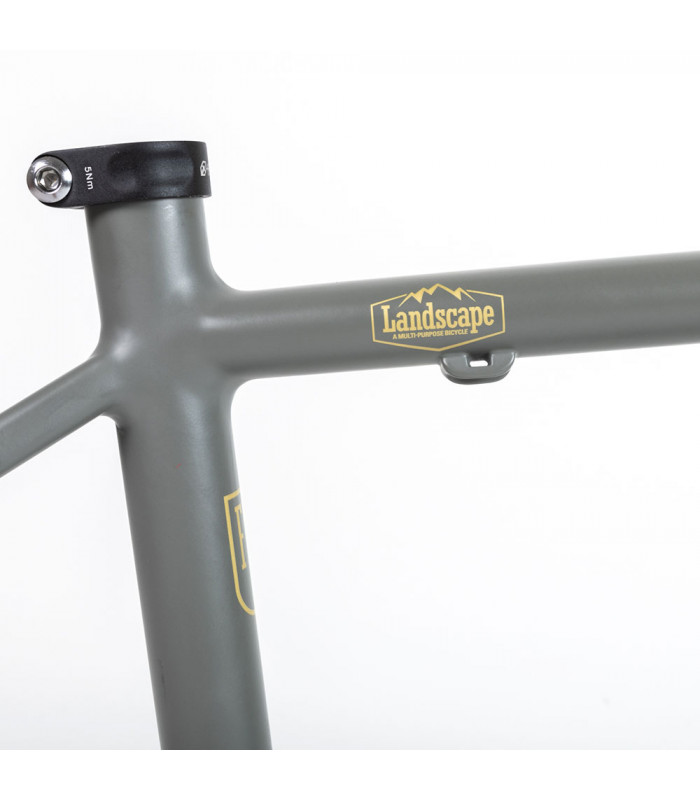 CUADRO FINNA LANDSCAPE ALU + HORQUILLA CARBONO (COOL GREY/GOLD)