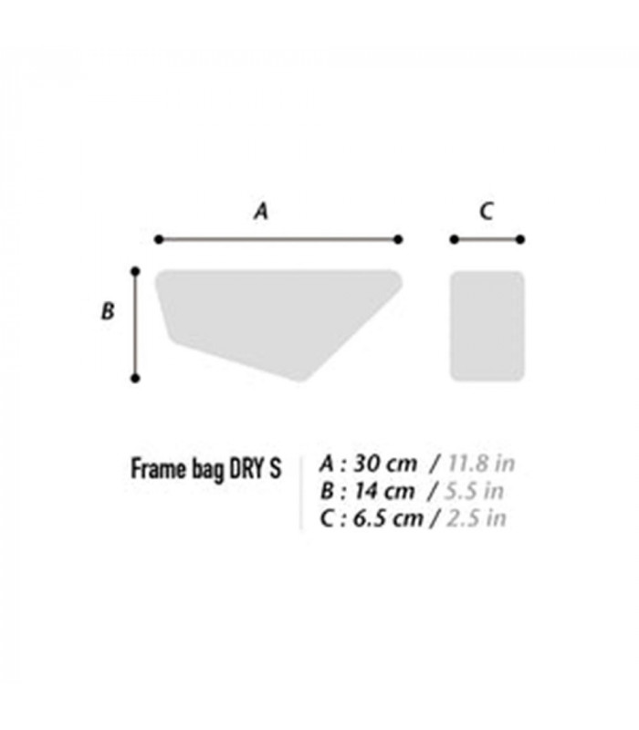 WOHO X-TOURING FRAME DRY BAG S (IRON GREY)