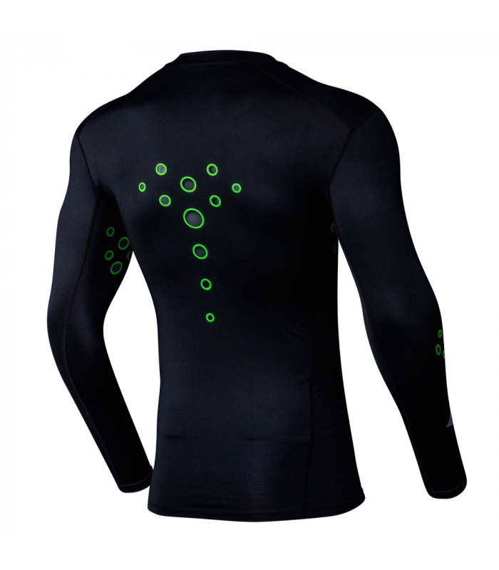 CAMISETA COMPRESIVA SEVEN ZERO SLAY LASER CUT (NEGRO)