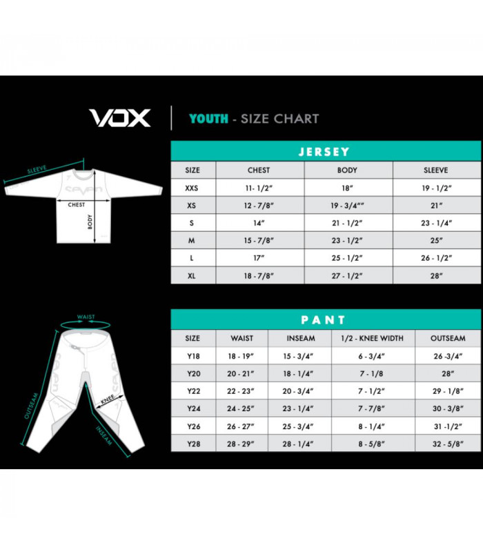 SEVEN VOX PHASER YOUTH JERSEY (BLACK)
