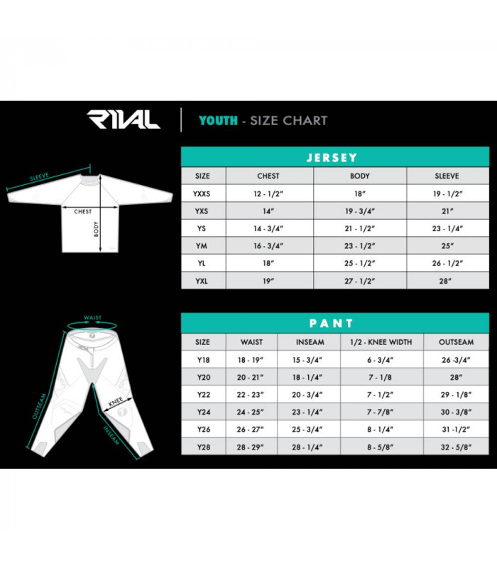 SEVEN RIVAL RIFT YOUTH JERSEY (AQUA)