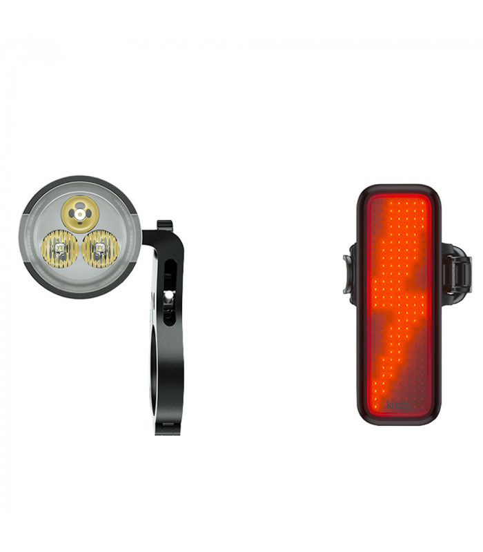 JUEGO LUCES KNOG PWR TRAIL + BLINDER V BOLT  (1100 + 100 LUMENS)