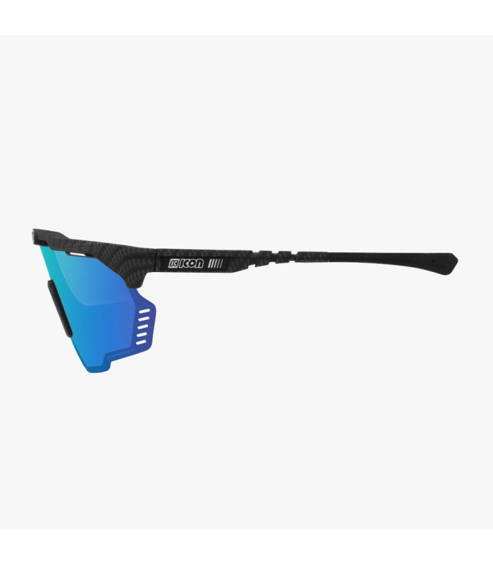 GAFAS SCICON AEROSHADE KUNKEN CARBON MATT (LENTE MULTIESPEJO AZUL)
