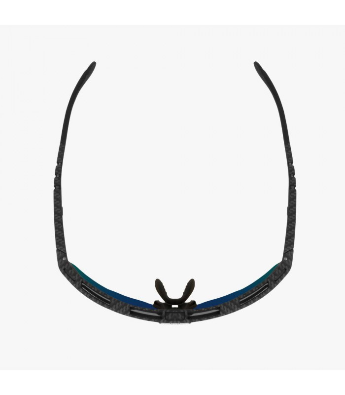 SCICON AEROSHADE KUNKEN CARBON MATT SUNGLASSES (MULTIMIRROR BLUE LENS)