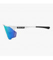 SCICON AEROSHADE KUNKEN WHITE GLOSS SUNGLASSES (MULTIMIRROR BLUE LENS)