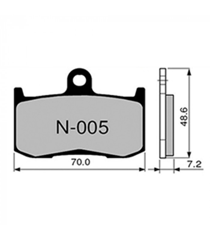 ZCOO N005 EXC BRAKE PADS KAWASAKI, SUZUKI, TRIUMPH