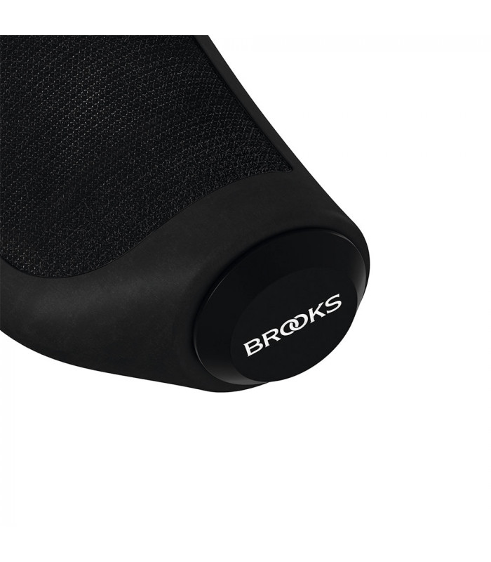 BROOKS ERGONOMIC RUBBER GRIPS (BLACK/100 MM-100 MM)