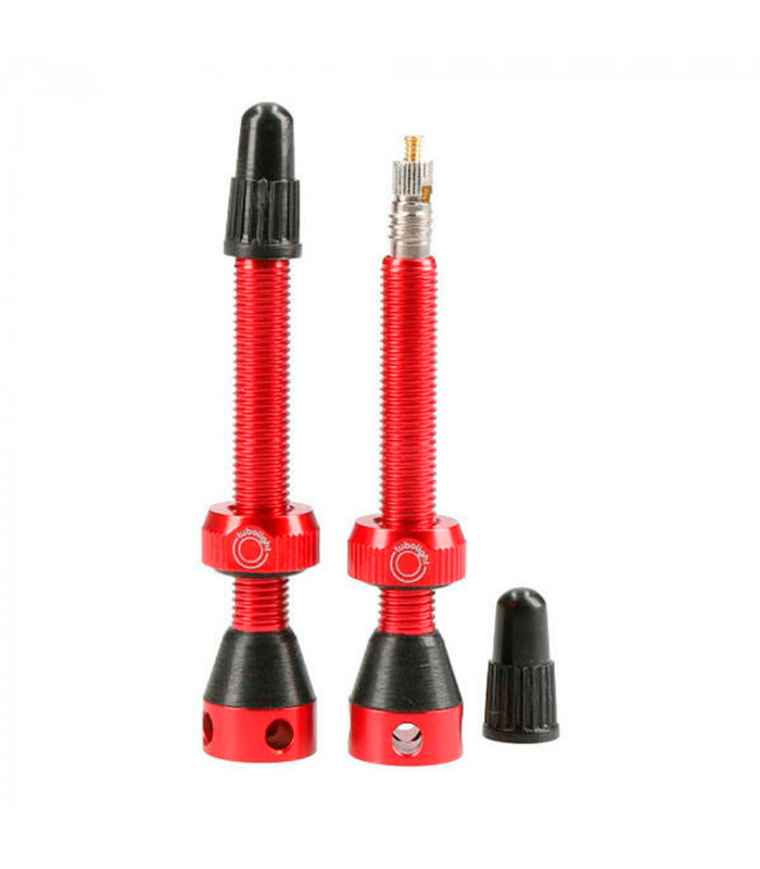 JUEGO VÁLVULAS ALUMINIO TUBOLIGHT (ROJO) | TopFun.com