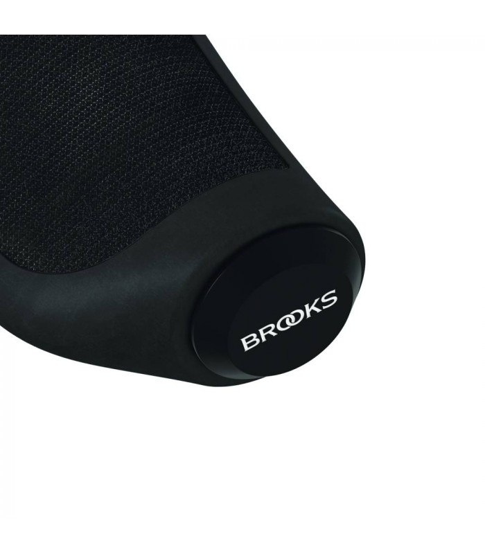 BROOKS ERGONOMIC RUBBER GRIPS (BLACK/100 MM-130 MM)