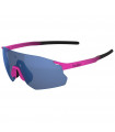 BOLLE ICARUS PINK BLACK MATTE SUNGLASSES (BROWN BLUE LENS)