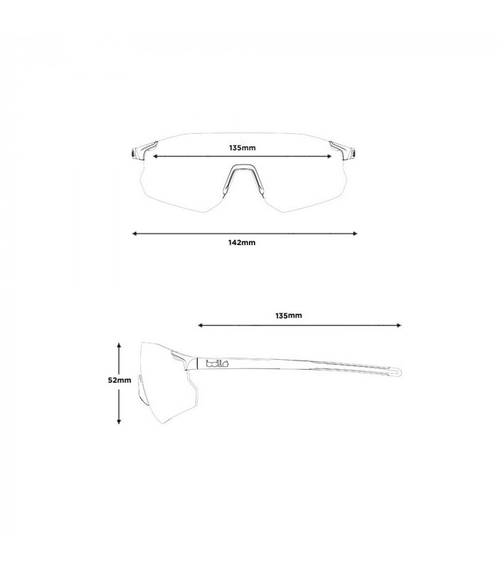 GAFAS BOLLE ICARUS WHITE MATTE (LENTE FOTOCROMÁTICA PHANTOM CLEAR GREEN)