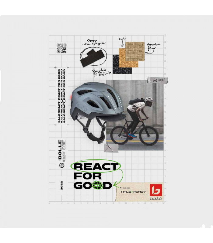 BOLLE ECO REACT HELMET (OATMEAL MATTE)