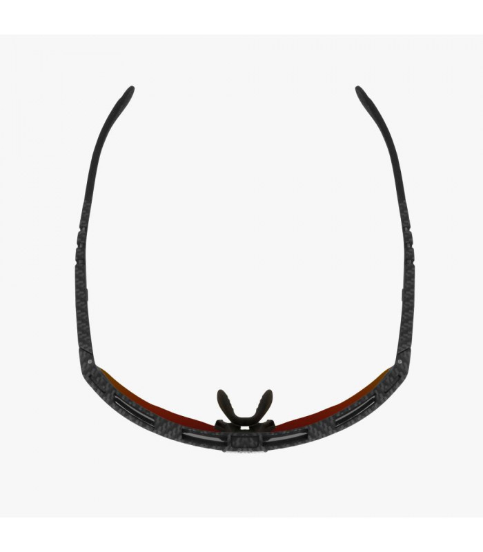 SCICON AEROSHADE KUNKEN MONOGRAM CARBON MATT SUNGLASSES (RED MONOGRAM LENS)