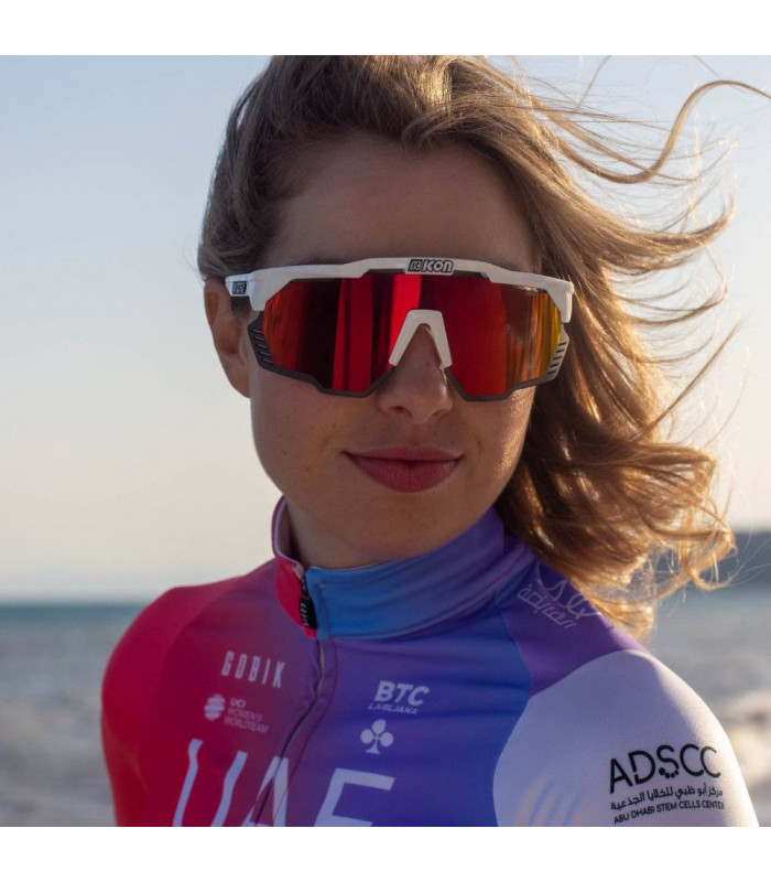 GAFAS SCICON AEROSHADE KUNKEN MONOGRAM NEGRO BRILLANTE (LENTE MONOGRAM ROJO)