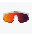 SCICON AEROSHADE KUNKEN MONOGRAM WHITE GLOSS SUNGLASSES (RED MONOGRAM LENS)