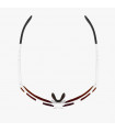 SCICON AEROSHADE KUNKEN MONOGRAM WHITE GLOSS SUNGLASSES (RED MONOGRAM LENS)