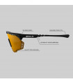 SCICON AEROSHADE KUNKEN MONOGRAM WHITE GLOSS SUNGLASSES (RED MONOGRAM LENS)