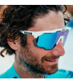 SCICON AEROSHADE KUNKEN MONOGRAM WHITE GLOSS SUNGLASSES (RED MONOGRAM LENS)