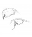 SCICON AEROSHADE KUNKEN MONOGRAM WHITE GLOSS SUNGLASSES (RED MONOGRAM LENS)