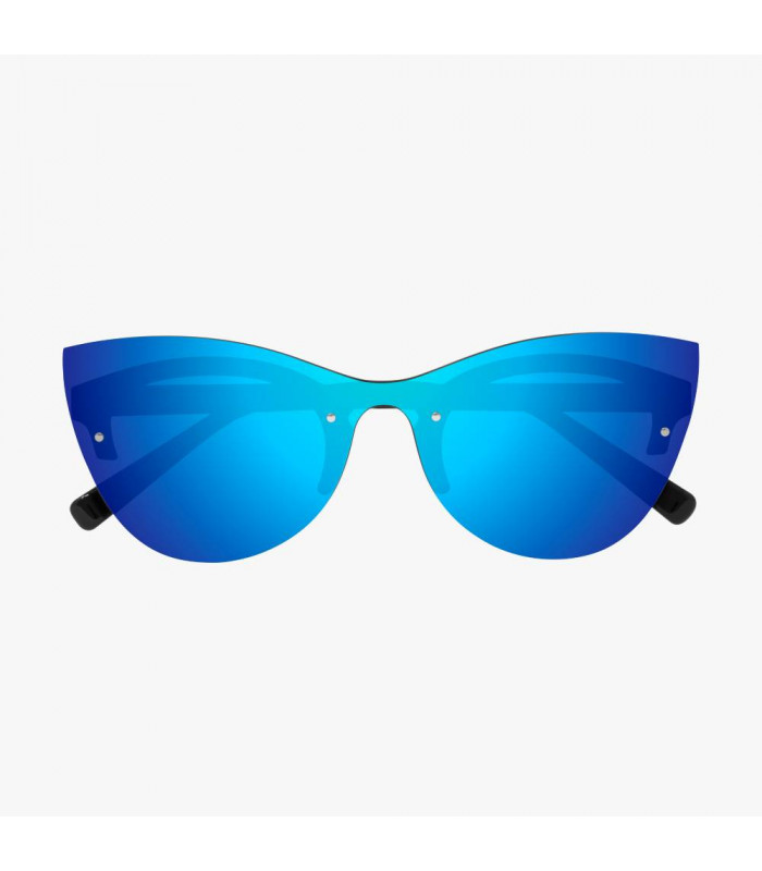 SCICON PHANTOM BLACK GLOSS SUNGLASSES (MULTIMIRROR BLUE LENS)