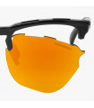 SCICON GRAVEL BLACK GLOSS SUNGLASSES (MULTIMIRROR RED LENSES)