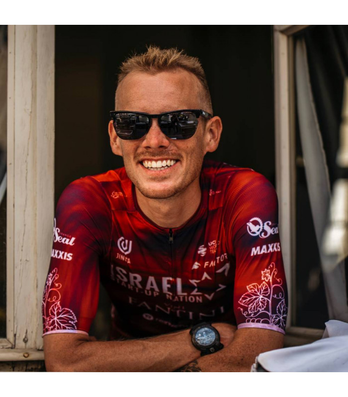 SCICON GRAVEL BLACK GLOSS SUNGLASSES (MULTIMIRROR RED LENSES)