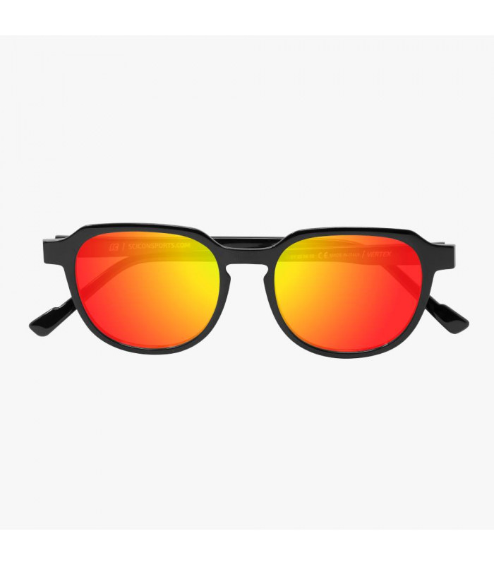 GAFAS SOL SCICON VERTEX BLACK GLOSS (LENTES MULTIESPEJO ROJO)