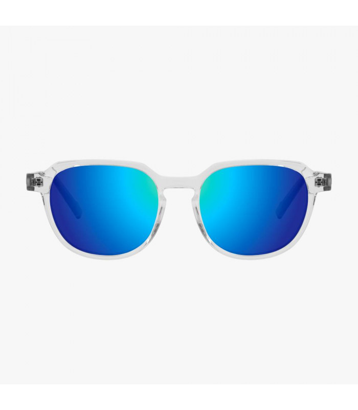 SCICON VERTEX CRYSTAL GLOSS SUNGLASSES (BLUE MULTIMIRROR LENSES)