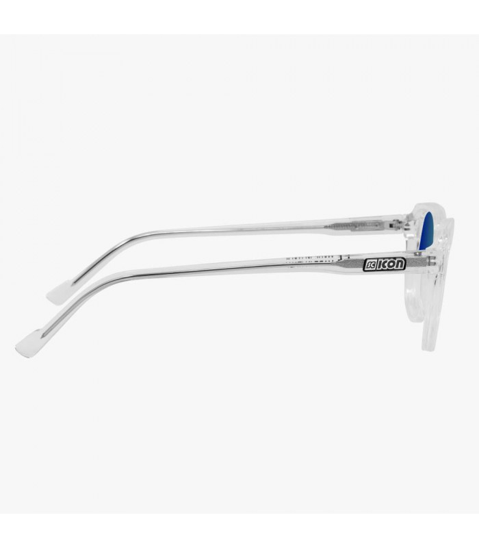 SCICON VERTEX CRYSTAL GLOSS SUNGLASSES (BLUE MULTIMIRROR LENSES)