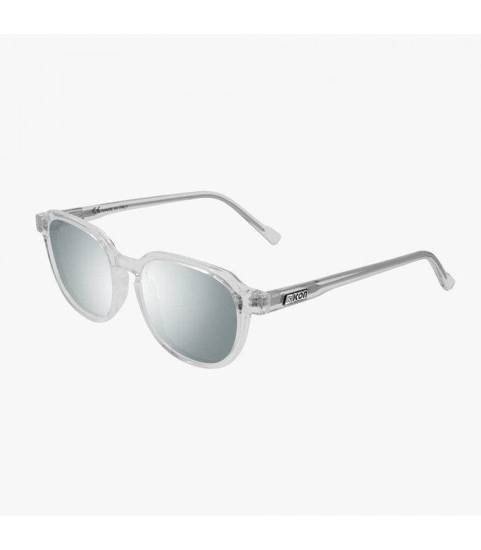 SCICON VERTEX CRYSTAL GLOSS SUNGLASSES (SILVER MULTIMIRROR LENSES)