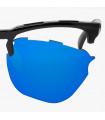 SCICON GRAVEL BLACK GLOSS SUNGLASSES (MULTIMIRROR BLUE LENSES)