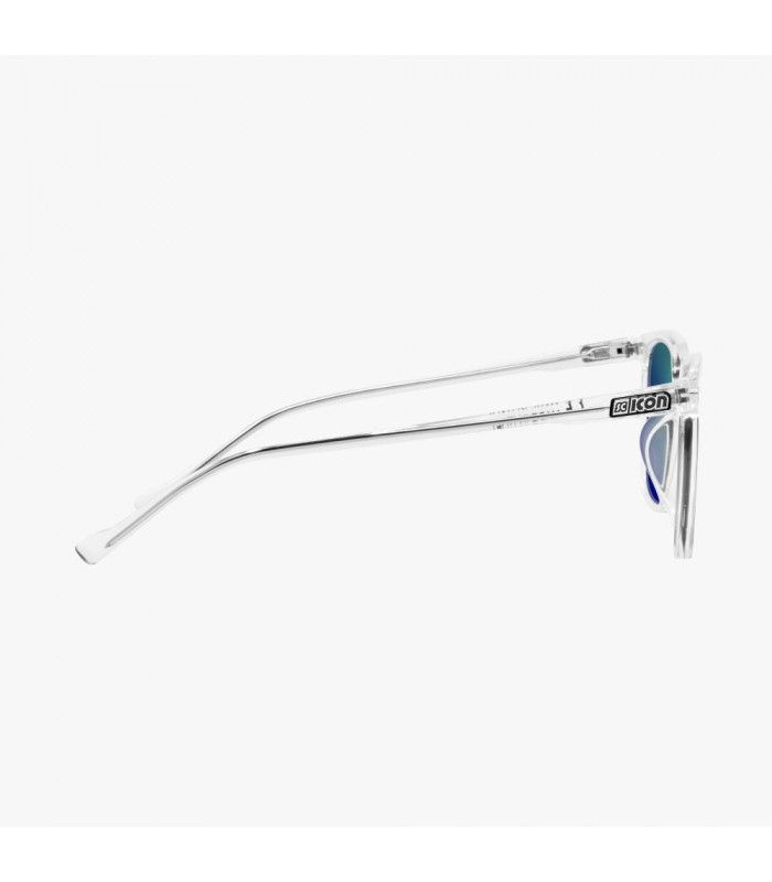SCICON VERTEC CRYSTAL GLOSS SUNGLASSES (MULTIMIRROR BLUE LENSES)