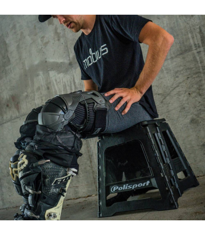 RODILLERAS ORTOPÉDICAS MOBIUS X8 (GRIS/NEGRO)