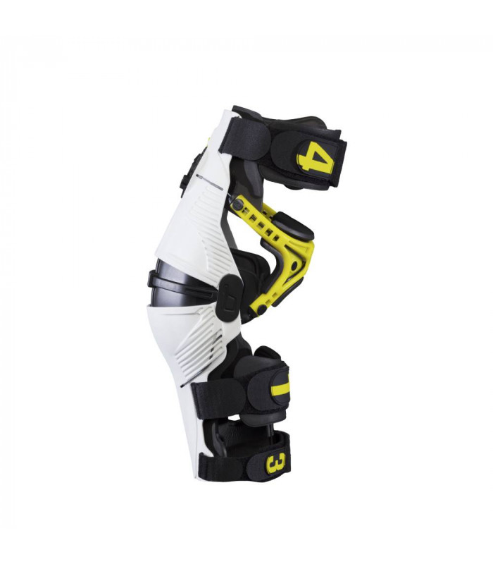 MOBIUS X8 KNEE BRACES (WHITE/ACID YELLOW)