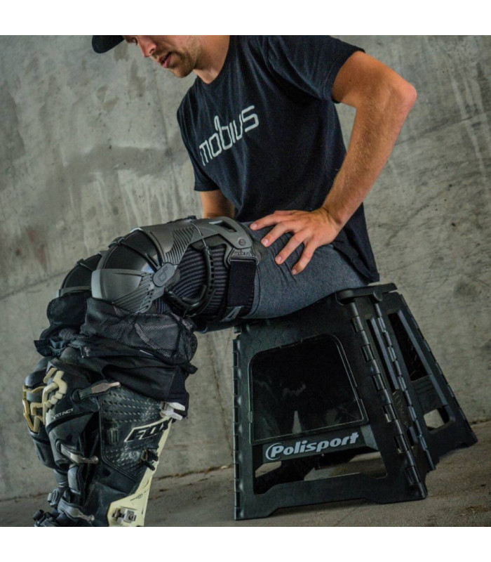 RODILLERAS ORTOPÉDICAS MOBIUS X8 (BLANCO/AMARILLO)